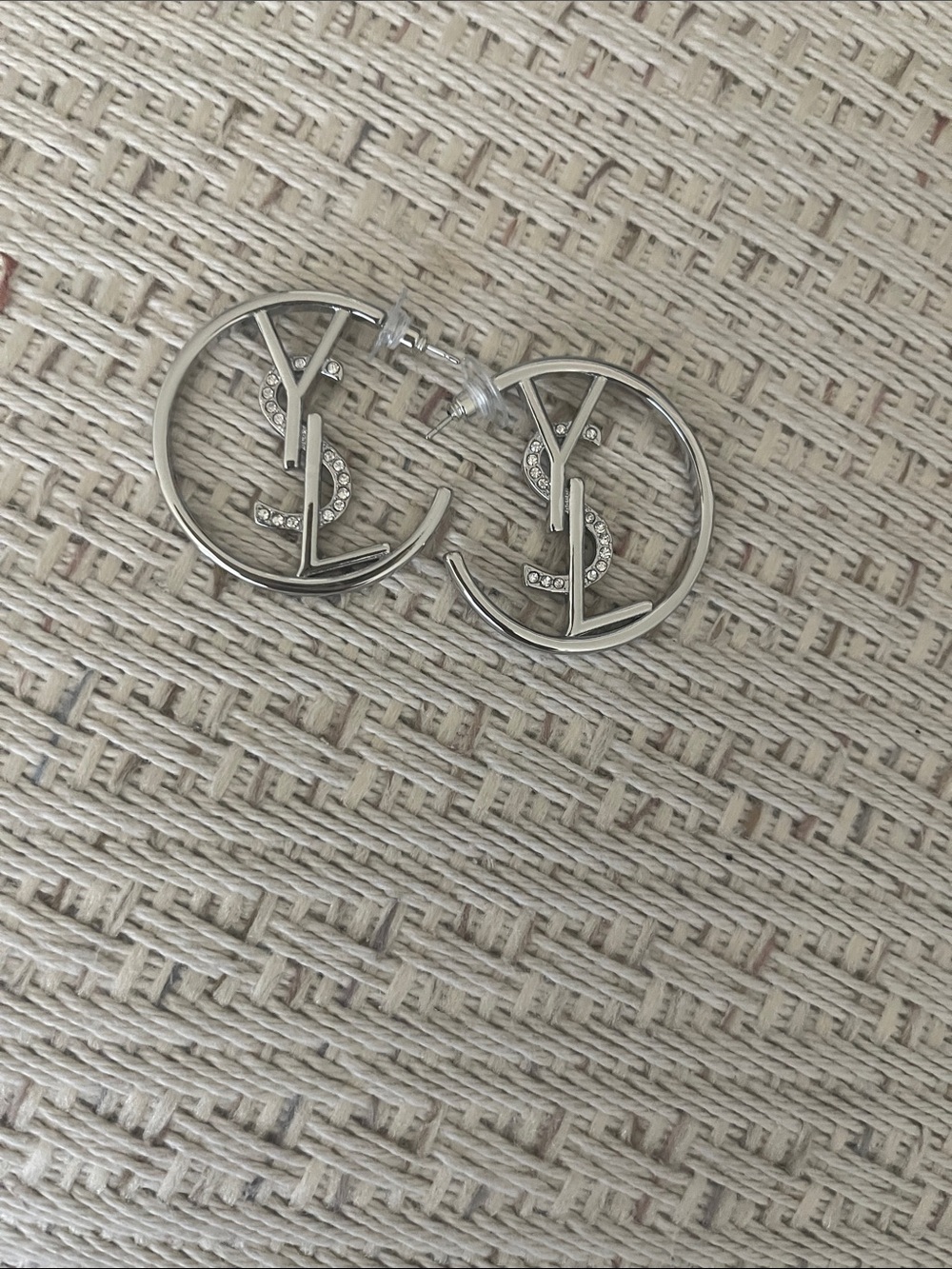 Gold or Silver YSL Hoops - Picture 3 of 4